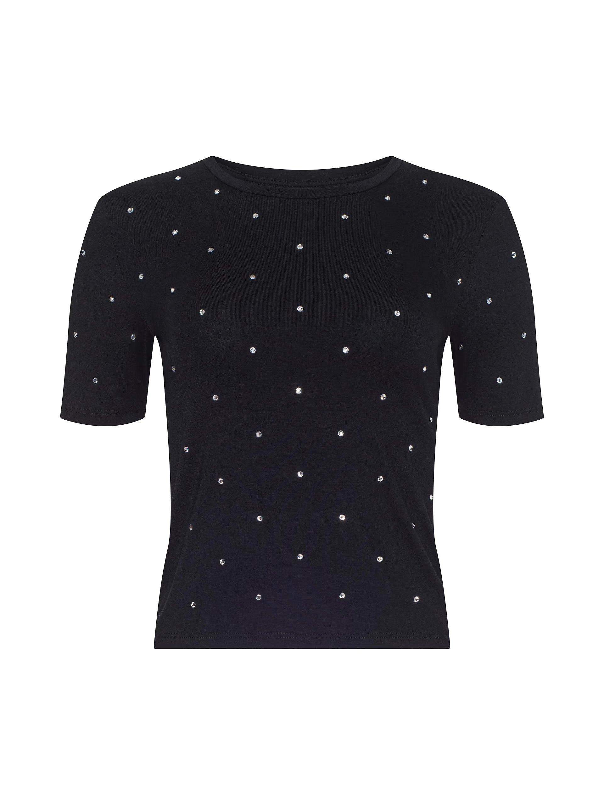 Stormy Embellished Tee Black Tops - Tees L'Agence 