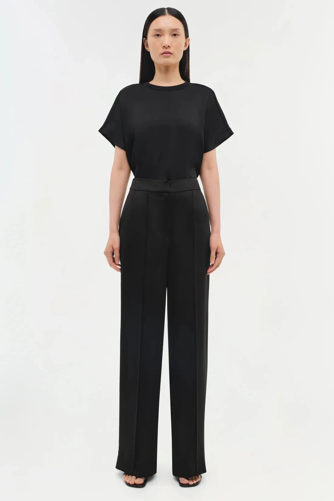 Addy T-Shirt Black Tops - Blouses Simkhai 