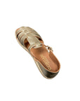 Ariel view of the cordani Eddy Gold Leather with white background