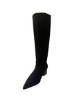 Kaias Boot Black Suede Knee High Boots Silent D 