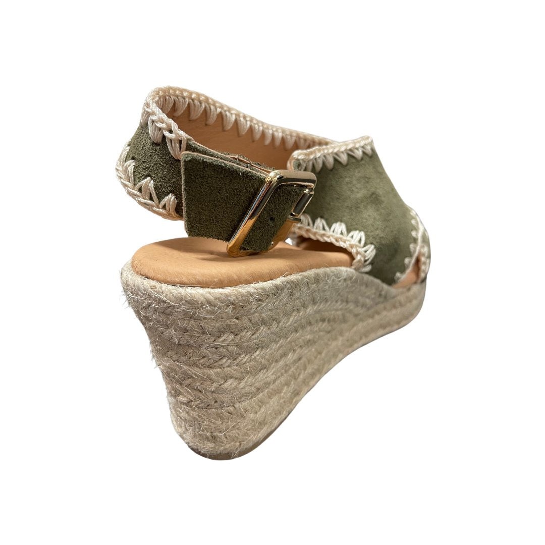 Emille Trebol Suede Wedges - Espadrille Cordani 