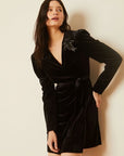Evelina Velvet Dress Black Dresses - Short Caballero 