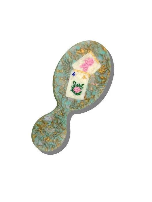 Hand Painted Flower Mahjong Handbag Hero Brush Beauty & Hair Solar Eclipse 