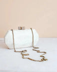 Woven Clutch White