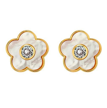 Boboli Stud White Jewelry - Earrings ASHA 