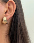 Cooper Earrings Gold Jewelry - Earrings Jennifer Zeuner 