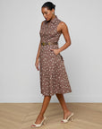Kylo Shirt Dress Cardamom Ecru Polka Dot Dresses - Midi L'Agence 