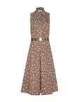 Kylo Shirt Dress Cardamom Ecru Polka Dot Dresses - Midi L'Agence 
