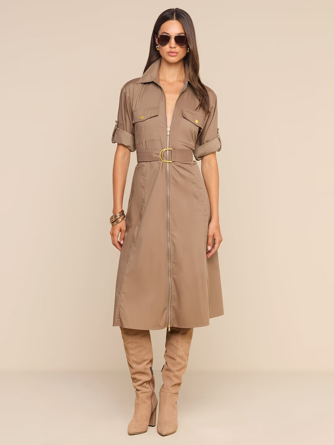 Callen Midi Shirt Dress Cardamom