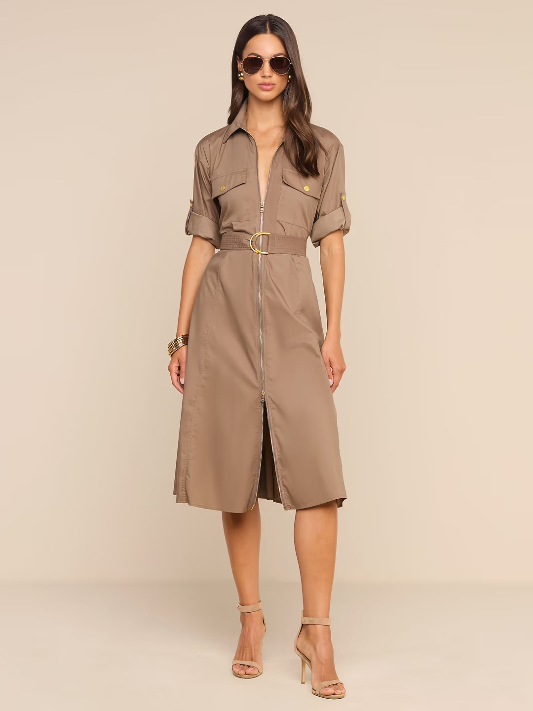 Callen Midi Shirt Dress Cardamom