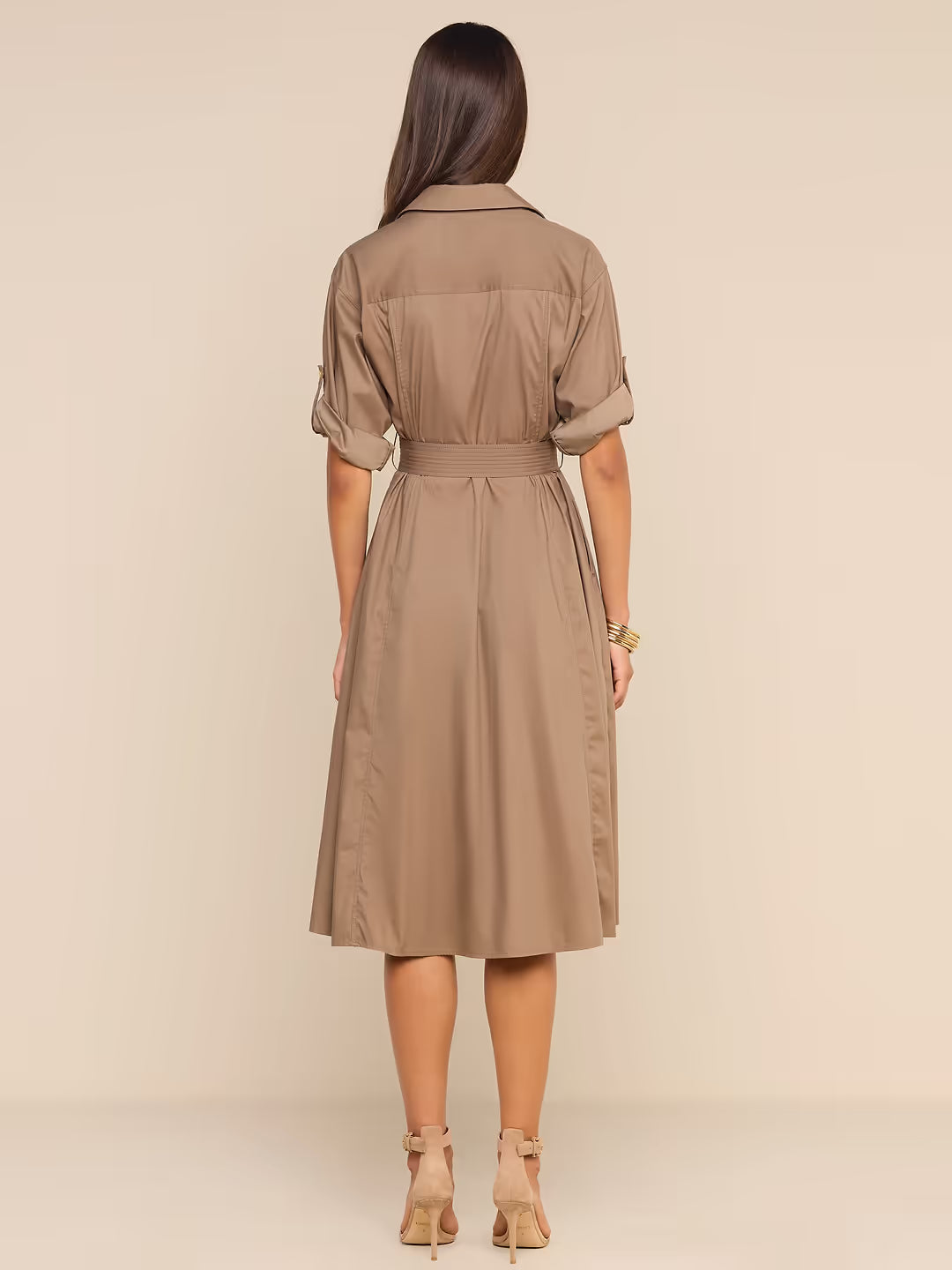 Callen Midi Shirt Dress Cardamom