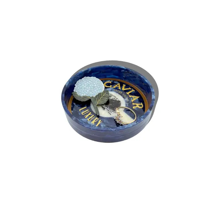 Hand Painted Caviar Trinket Tray