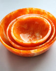 Serving Bowls Set of 3 Orange Home Decor - Tabletop Gibb & Daan 