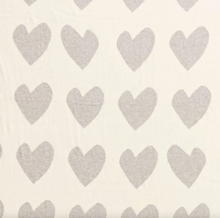 The Blanket Imperfect Heart Heather Grey Accessories - Home Decor - Towels & Blankets Kerri Rosenthal 