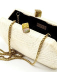 Woven Clutch White