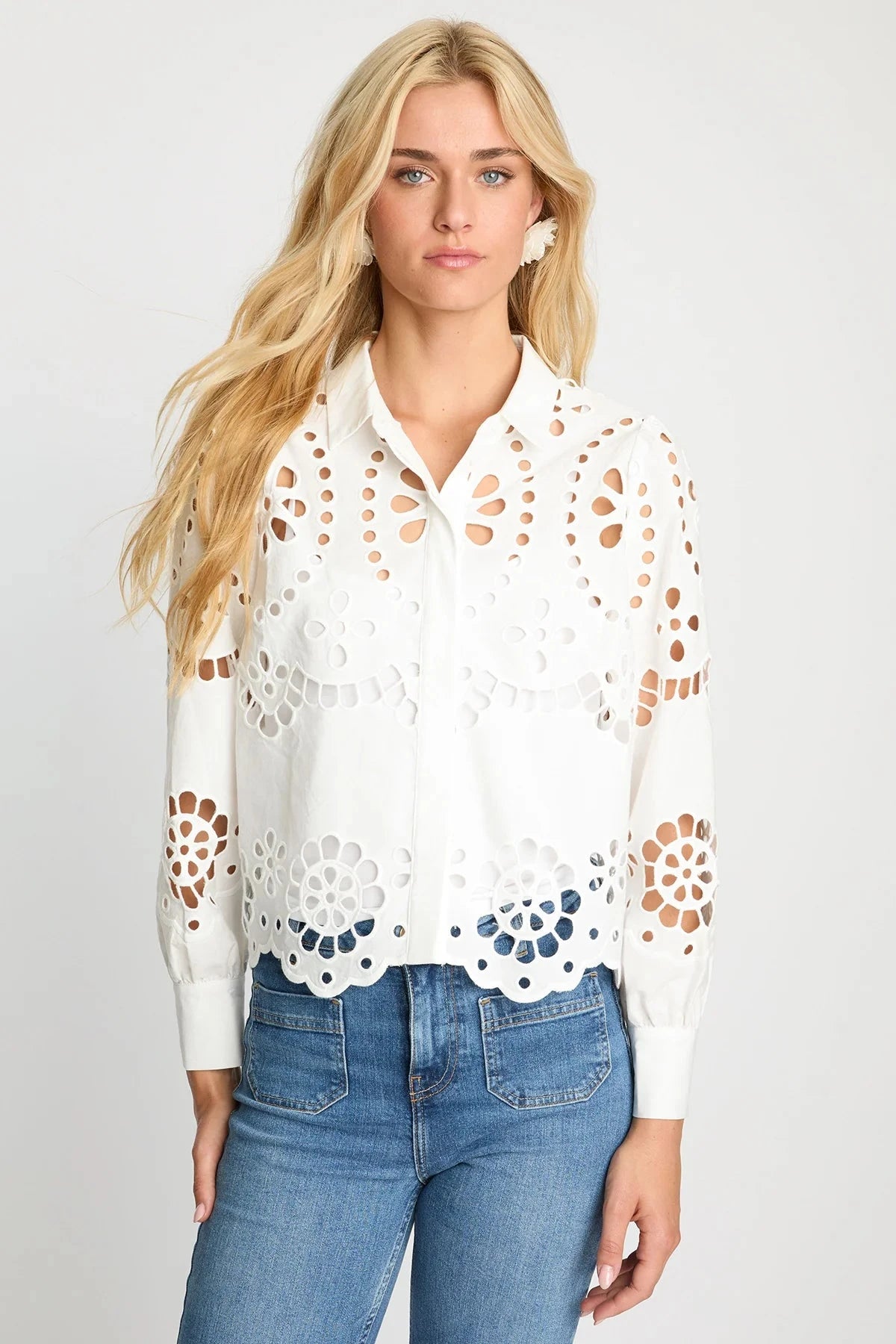 Emmie Top White Tops - Blouses Caballero 