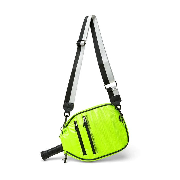 Sporty Pickleball Crossbody Neon Yellow Handbags - Crossbody Think Royln 