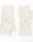 Star Embellished Angora Mittens Ivory Mittens Pissenlit 