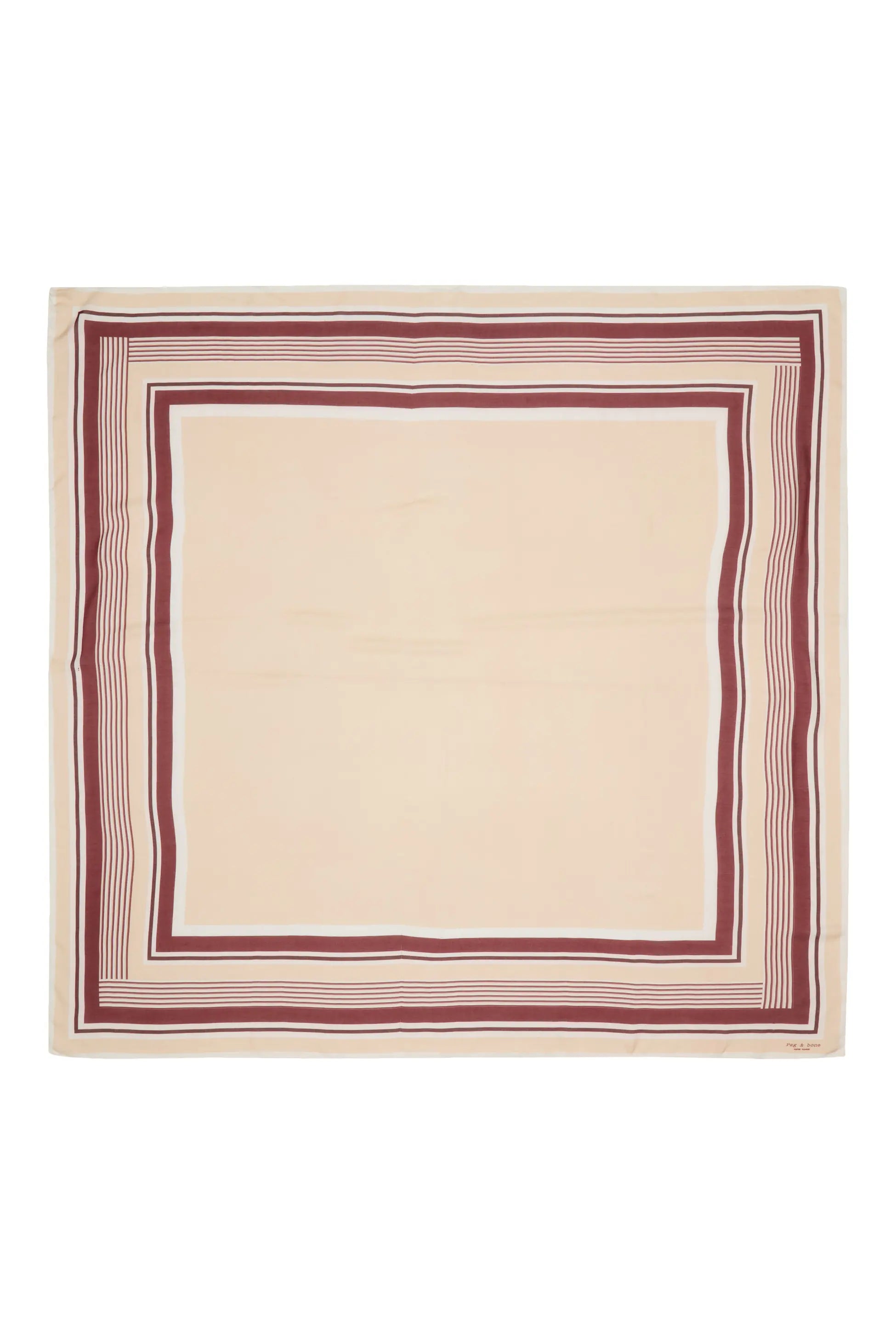 Lina Striped Scarf Pomegranate