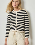 Jackie Cardigan Stripe Sweater - Cardigans Lilla P 