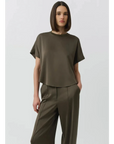 Addy Satin Combo Tee Sea Turtle Tops - Tees Simkhai 