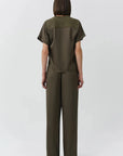 Addy Satin Combo Tee Sea Turtle Tops - Tees Simkhai 