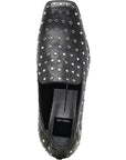 Beny Stud Black Leather Flats - Loafer Dolce Vita 