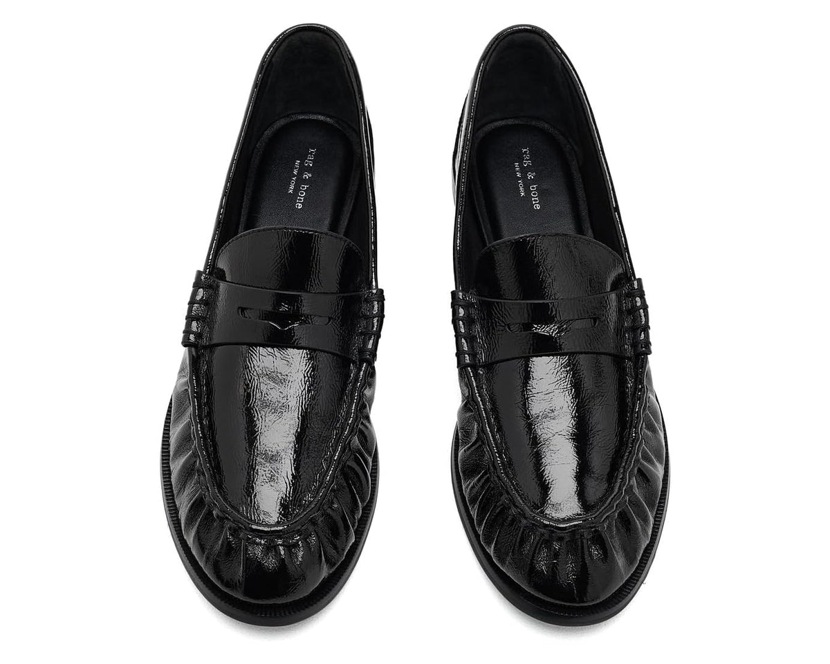 Lexi Loafer Black Flats - Loafer rag &amp; bone 
