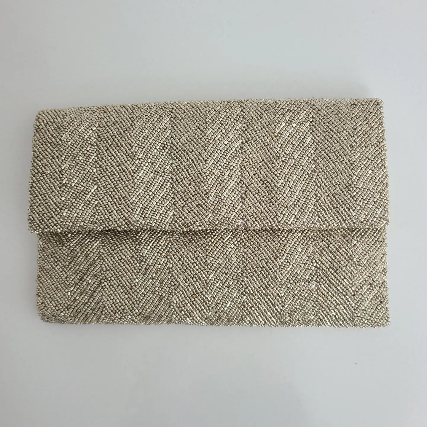 Beaded Clutch Silver Clutch Tiana Designs 