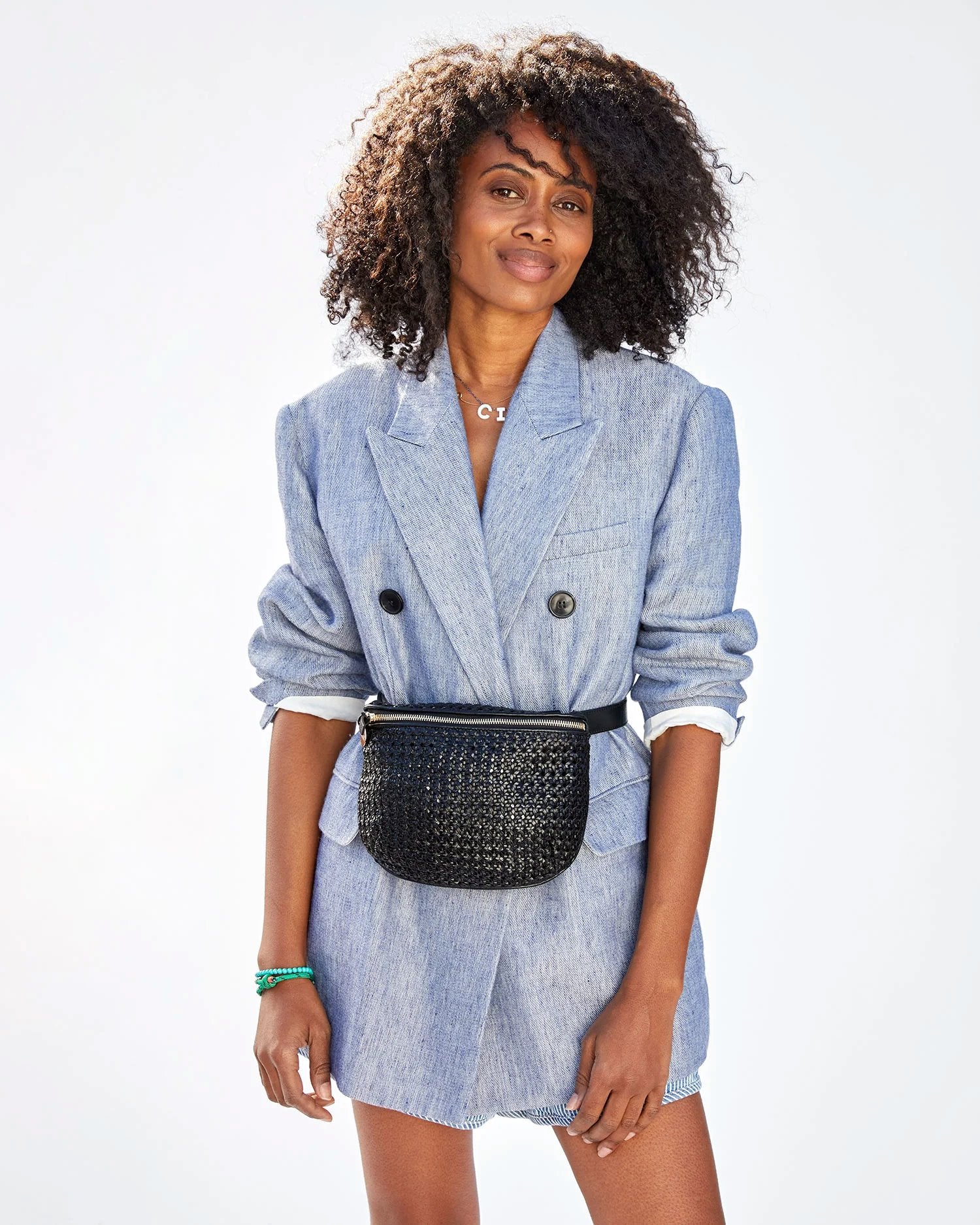 Fanny Pack Black Rattan – Peter Kate