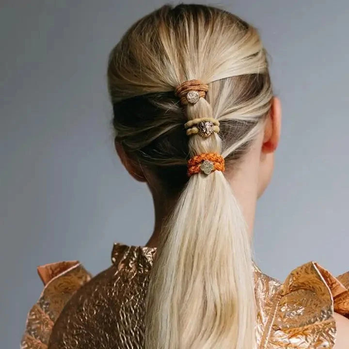 Gold Lion Hair Tie Mustard Yellow Beauty & Hair By Eloise 