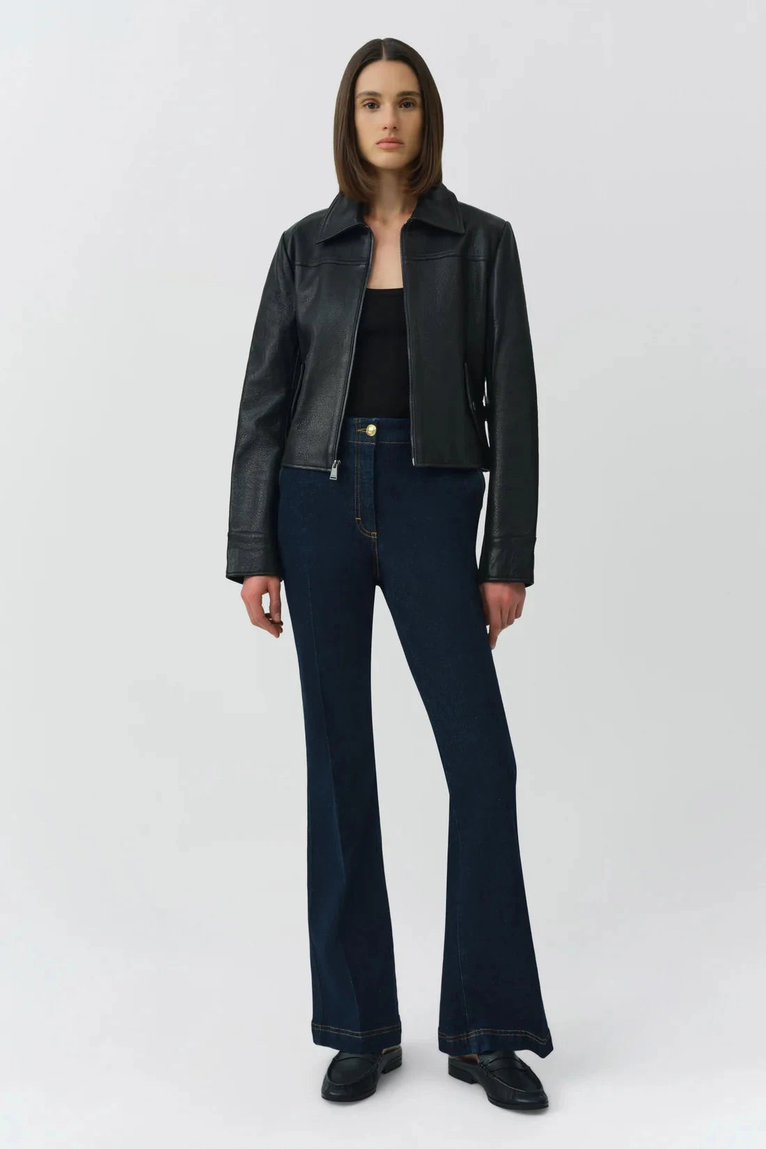 Freeman Leather Jacket Black Jackets - Blazers Simkhai 