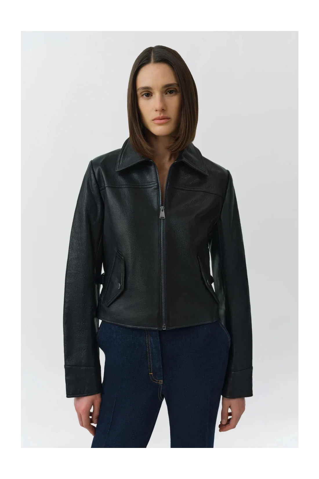 Freeman Leather Jacket Black Jackets - Blazers Simkhai 