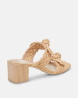 Zemmie Natural Raffia Shoes - Sandals - Heeled Sandals Dolce Vita 