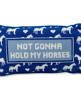 Hold My Horses Needlepoint Pillow Home Decor - Pillows Furbish 