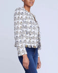 Angelina Tweed Jacket Ivory Multi Jackets - Blazers L'Agence 