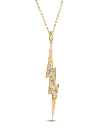 Fame Necklace 14K Gold Jewelry - Necklaces Jurate LA 