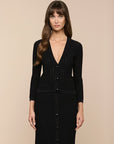 Irvin Pointle Cropped Cardigan Black Sweater - Cardigans L'Agence 