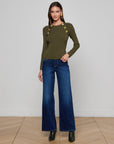 Alicent Wide-Leg Jean Sterling Denim - Flare & Wide Leg L'Agence 