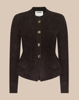Melissa Knit Cardigan Brown/Gold