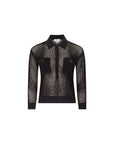 Carine Pointelle Collared Sweater Coffee Bean Sweater - Polo L'Agence 