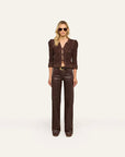 Thistle Sequined Cardigan Black/Java/Sequins Jackets - Blazers L'Agence 