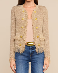 Mireille Fringe Cardigan Natural