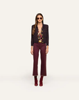 Morrigan Cardigan Dark Java/Black/Burgundy