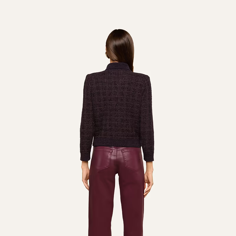 Morrigan Cardigan Dark Java/Black/Burgundy