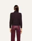 Morrigan Cardigan Dark Java/Black/Burgundy