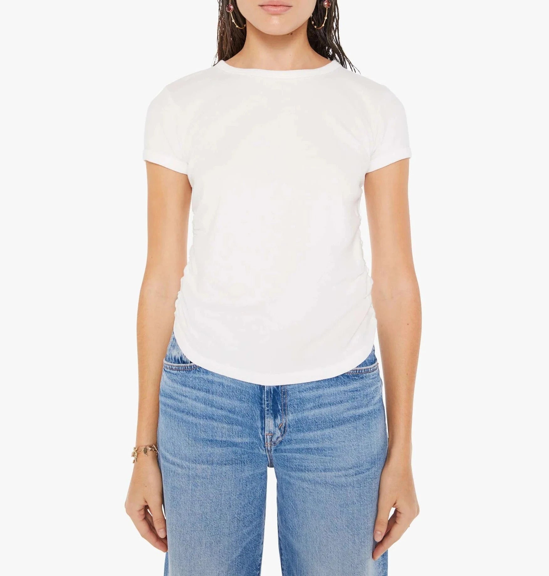 The Its A Cinch Bright White Top - Tees Mother 