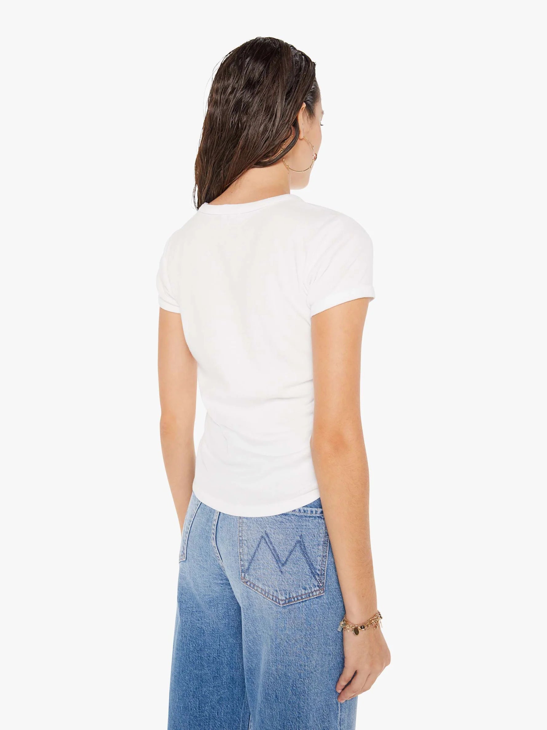 The Its A Cinch Bright White Top - Tees Mother 