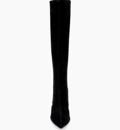 Giverny Boot Suede Black Shoes - Boots - Knee High Boots L'Agence Footwear 