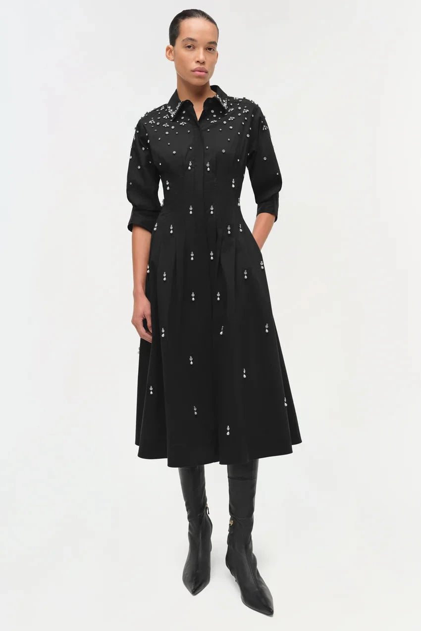 Jazz Embellished Midi Dress Black Dresses - Midi Simkhai 
